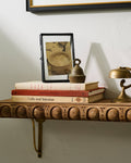 Griffin Hand Carved Wood Shelf