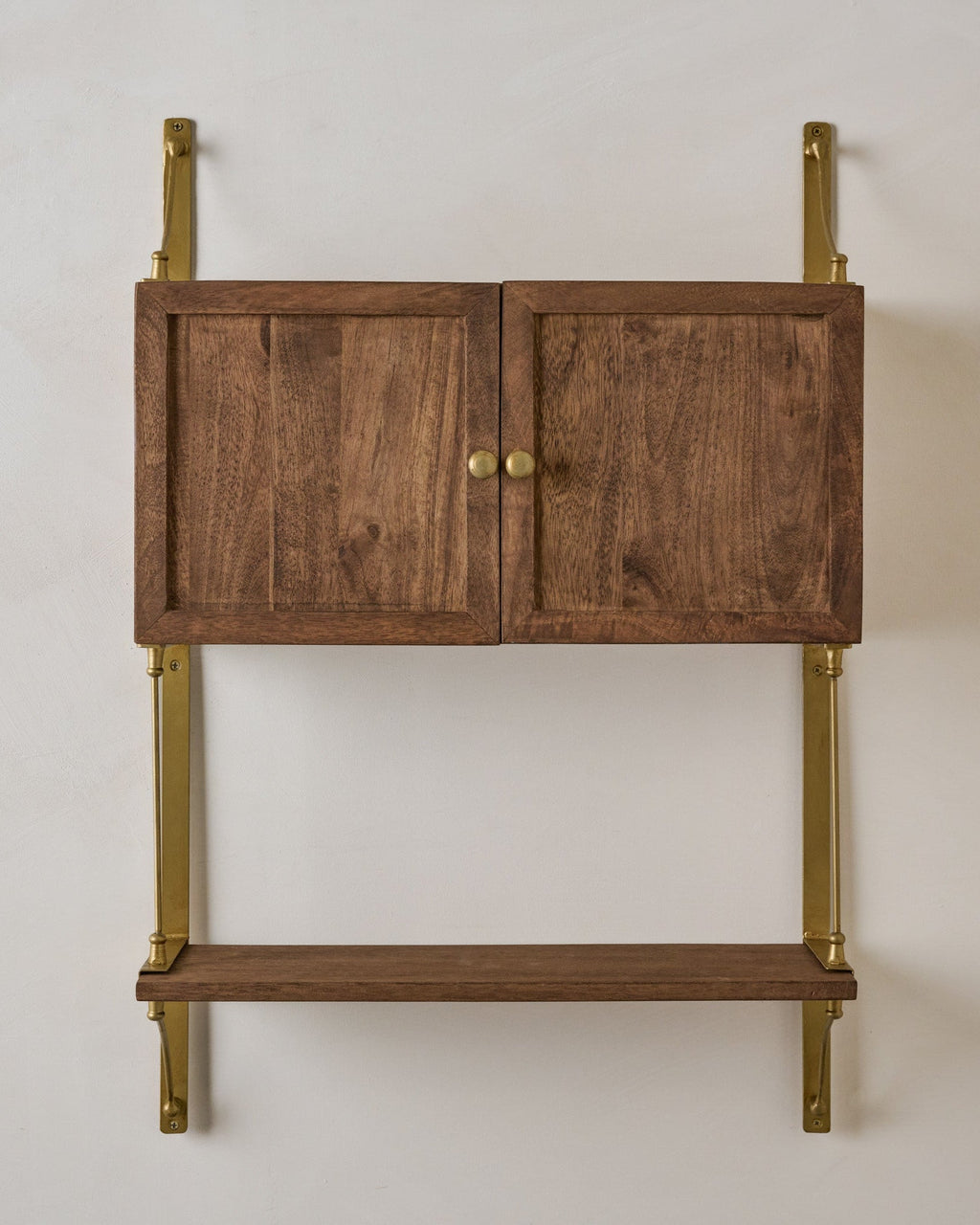 Parker Brass and Wood Cabinet