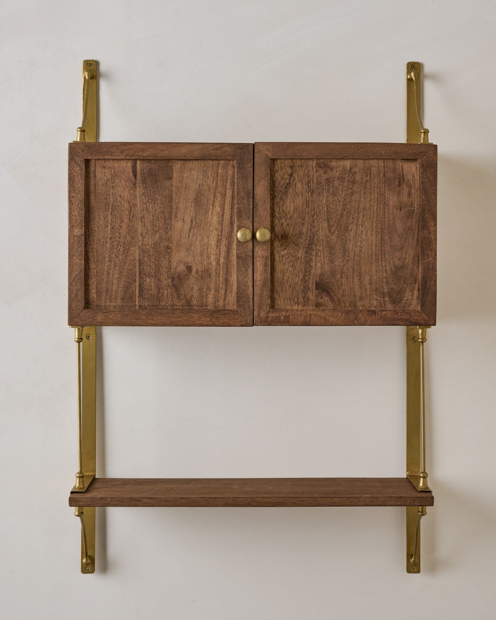 Parker Brass and Wood Cabinet